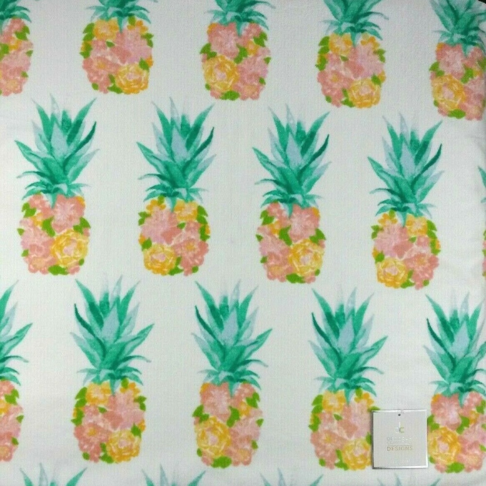 Deborah Connolly Bath Towel Set Floral Pineapple - Picture 2 of 4